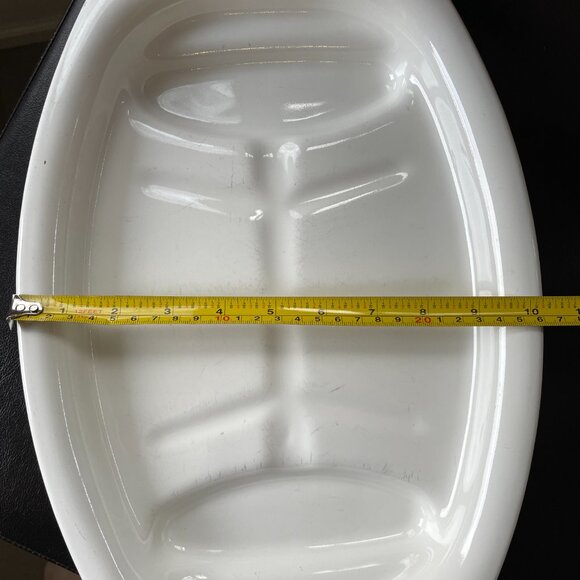 Vintage 1960s Corning Cornflower Blue P19 oval meat/turkey Platter - Picture 6 of 6